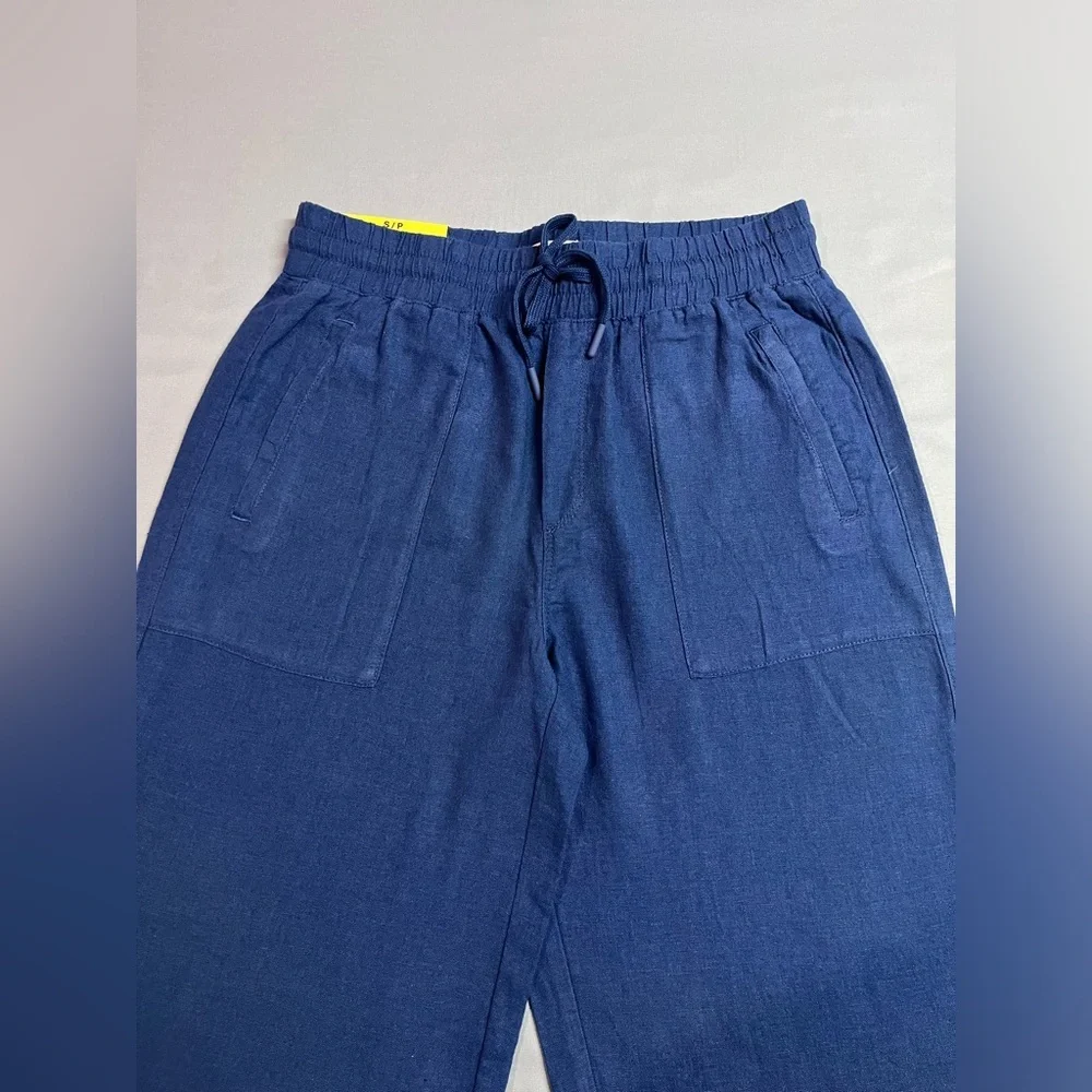 Frank by Frank and Oak Linen Blend Straight Leg Pants NWT - Picture 7 of 8